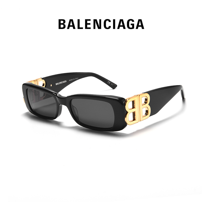 Balenciaga/巴黎世家墨镜女时尚潮酷窄框个性太阳眼镜男BB0096S