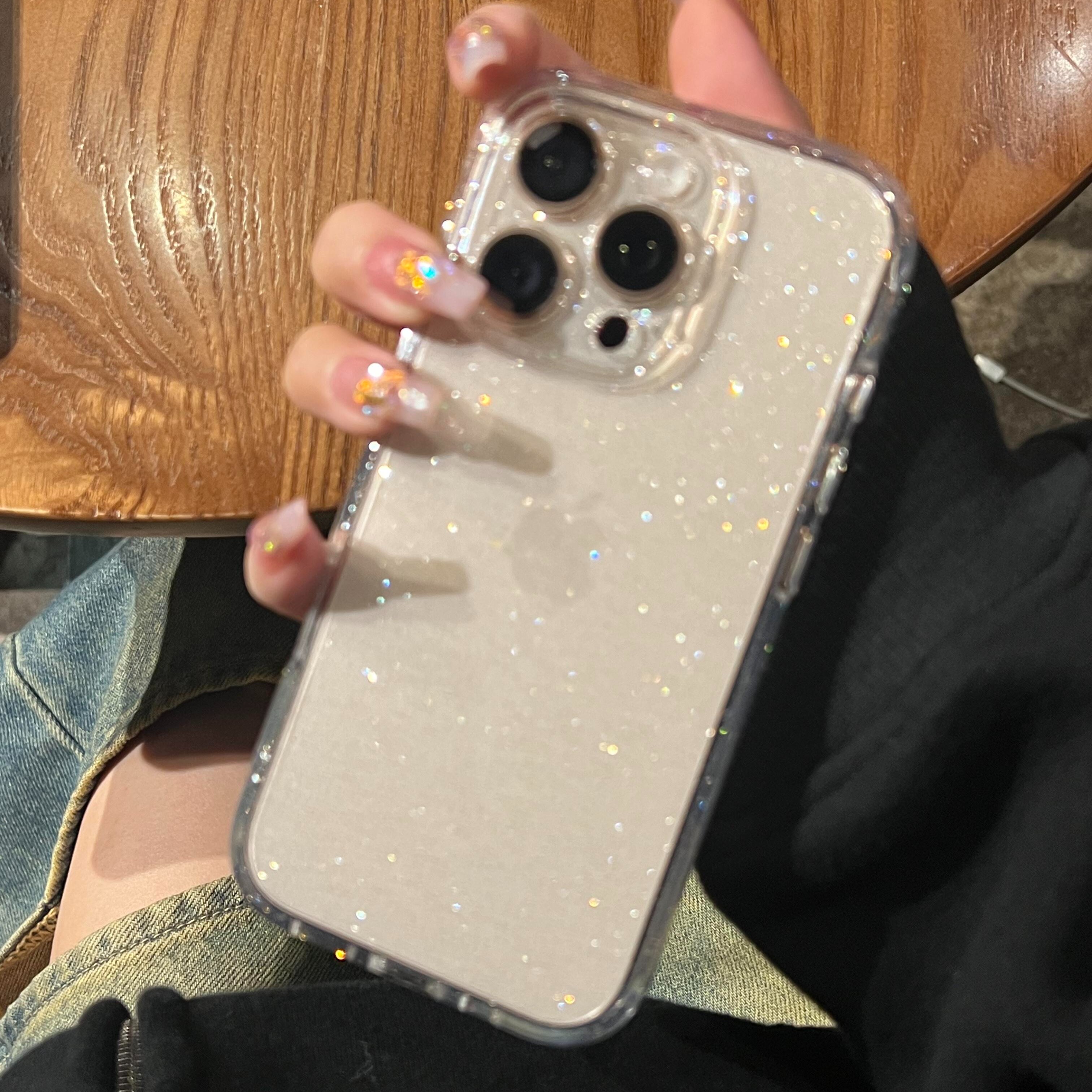 BANCA高级细闪透明适用苹果16promax手机壳iphone14/12/13软15女