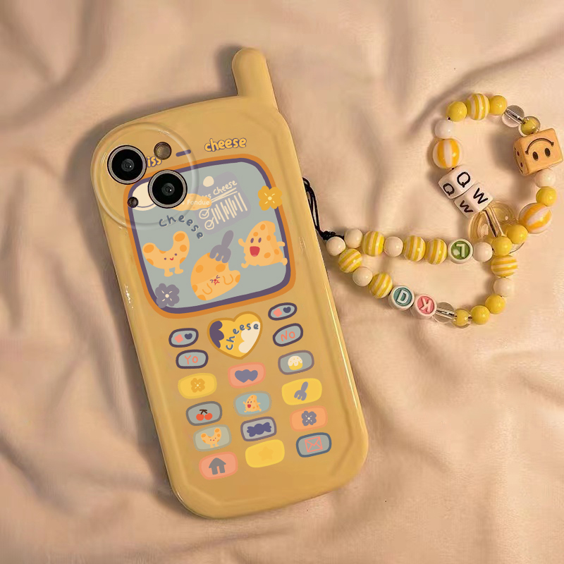 BANCA奶黄芝士造型苹果14手机壳iphone13/12promax高级11女xr软xs
