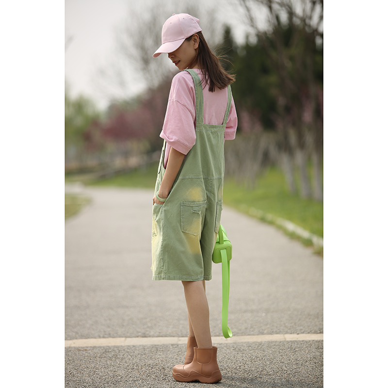 念北穿搭短款小个子时尚休闲夏季宽松背带裤B