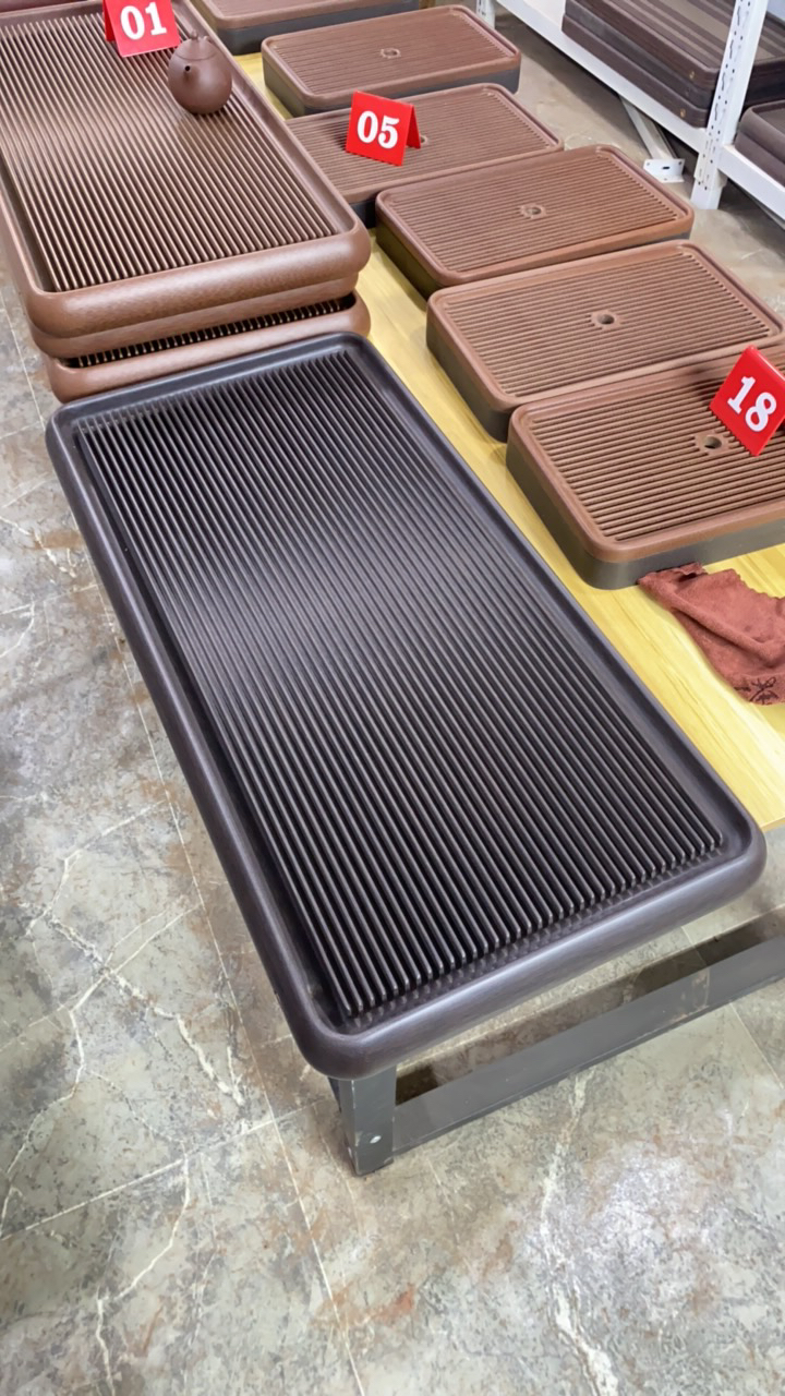 80*40*5cm纯打磨素盘紫檀色电木茶盘不上油不打蜡高档茶具