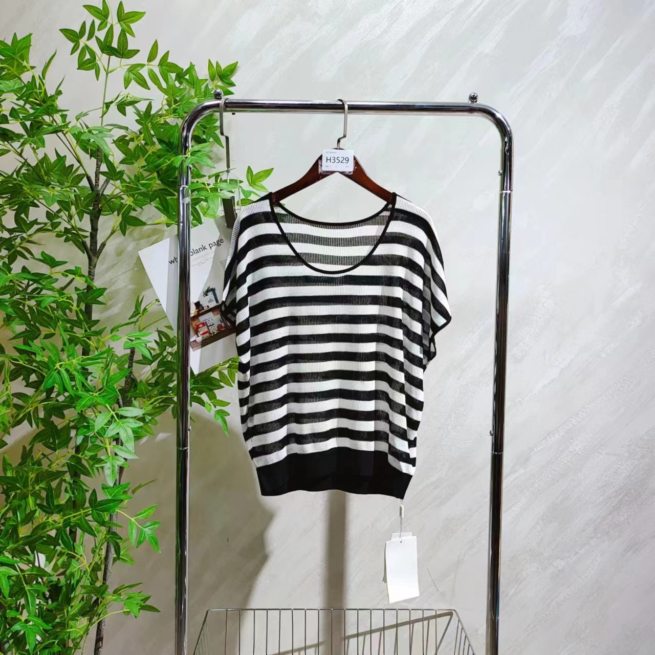  【H3529】 女士气质轻奢百搭针织上衣