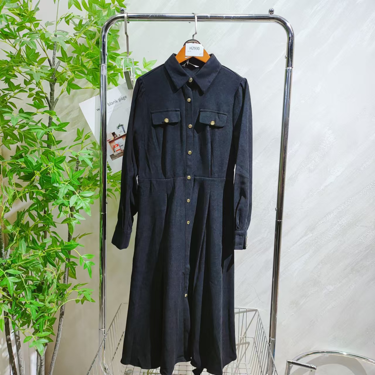 【H2930】女士气质轻奢百搭连衣裙