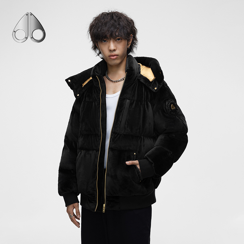 MOOSE KNUCKLES VELOUR 丝绒泡芙羽绒服男防寒
