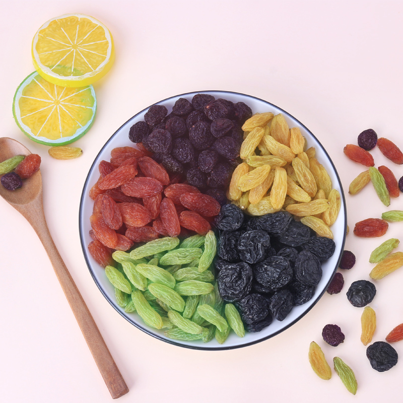 2斤新疆五色葡萄干多色多彩葡萄提子干1000g香甜自然风干好吃饱满