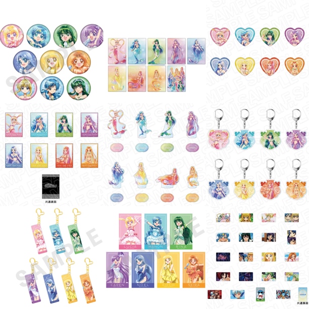 【喵N】人鱼的旋律 the chara丸井第2弹 水彩吧唧/挂件/特典卡/立牌