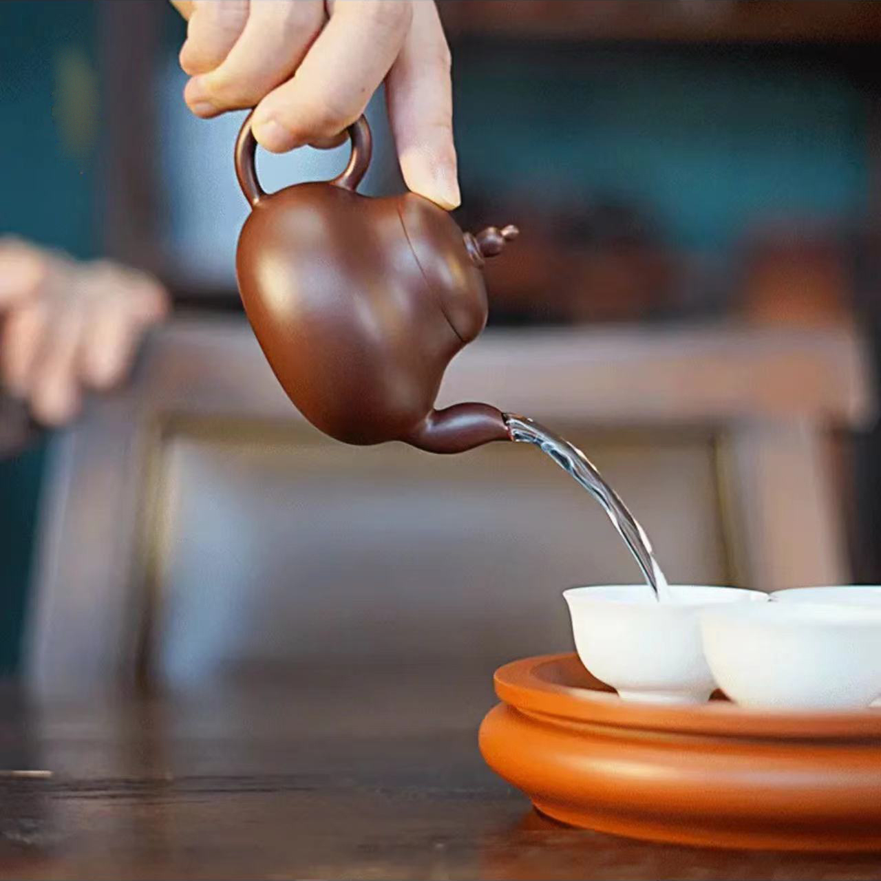 【游壶记】潮州手拉壶王培鑫紫泥菩提壶全手制陶瓷纯手工小容量泥壶