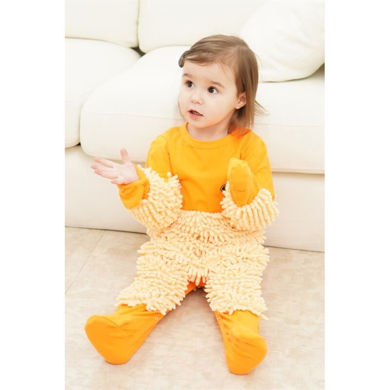 品巴拉巴拉拖把侠爬行服宝宝拖地装爬爬服婴儿童连体衣服擦地板防