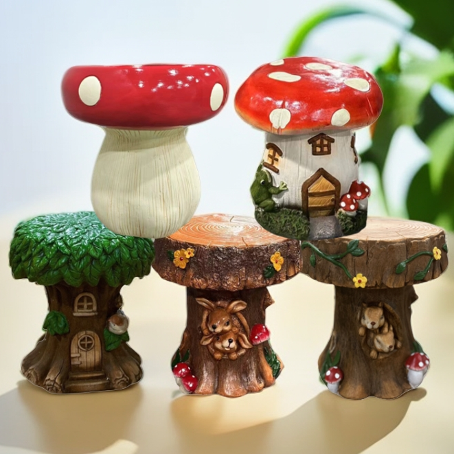 凳子户外摆件庭院花园工艺品高颜值摆件摆饰工艺品房装饰品