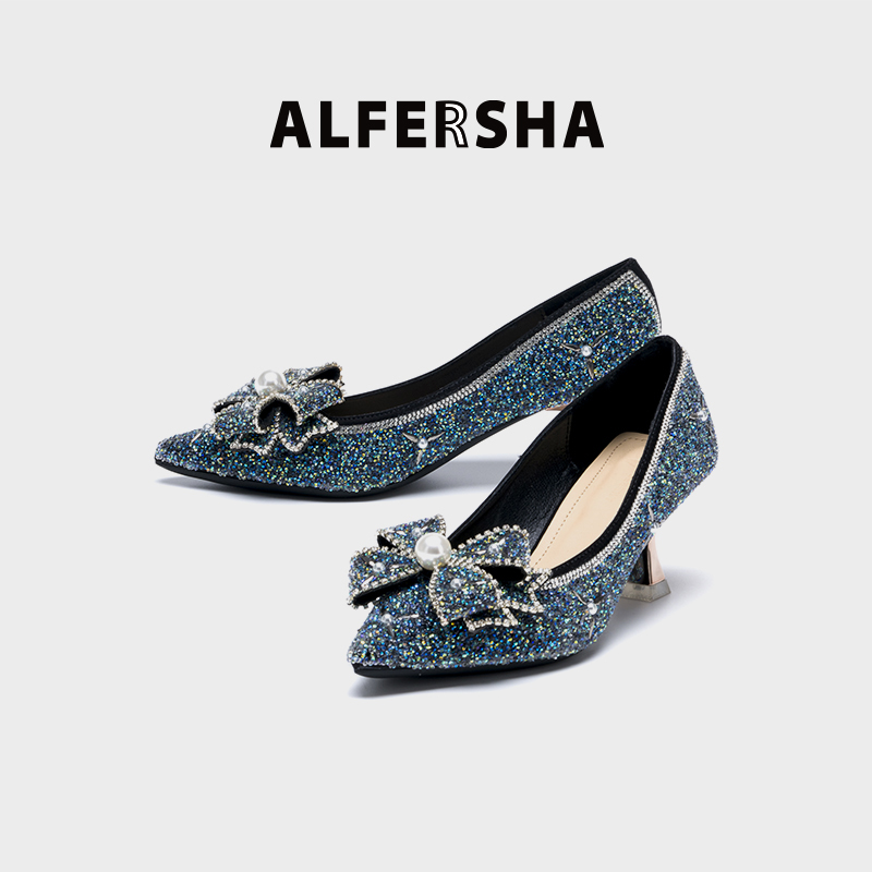 阿芙莎/ALFERSHA旗舰款9773新款春夏高端时尚细跟高跟鞋B