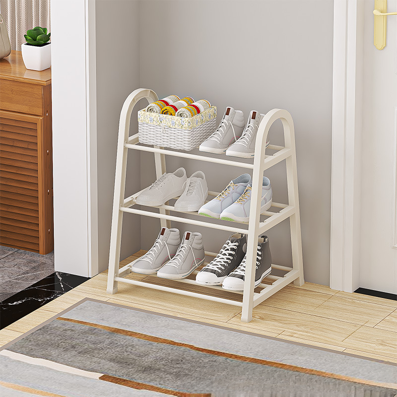 A字型简易鞋架创意轻奢风防尘收纳多层组装宿舍拖鞋架子家用寝室