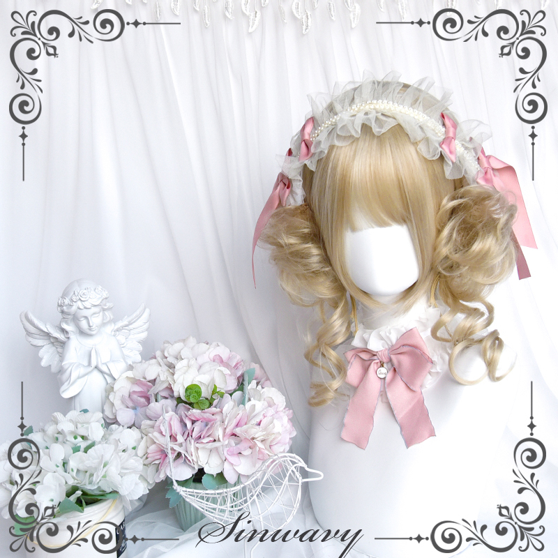 斯万家-铂金色龙须丸子头发包汉洋lo虎口夹假发-|花枝丸|