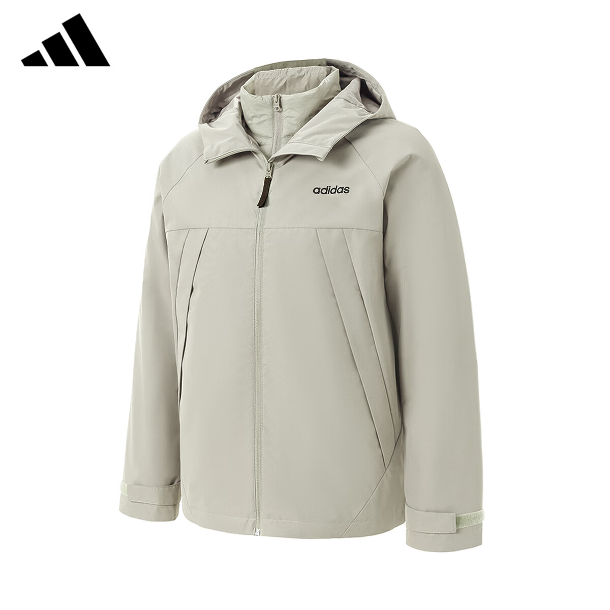 adidas/阿迪达斯三合一外套24秋冬季新款防风保暖运动夹克JL8264