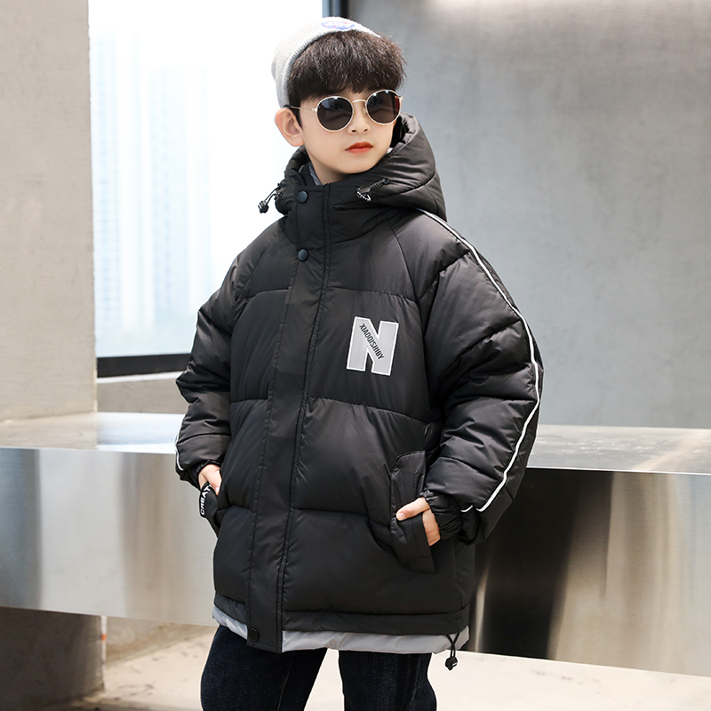 男童冬装棉服2023新款中大童洋气男孩冬季加厚夹棉保暖外套D20520