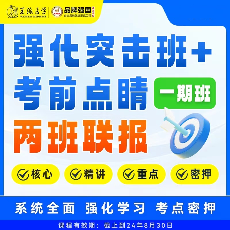 王派笔试联报：强化突击班/考前点睛班