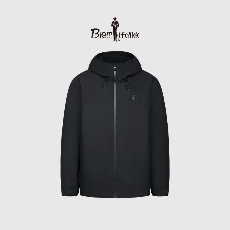 【防生活泼水】比音勒芬秋冬新款男士轻户外防风连帽棉服外套