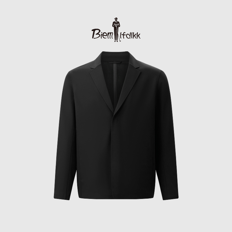 【抓绒保暖】比音勒芬秋冬高级感男士休闲简约通勤防风挺括单西西服