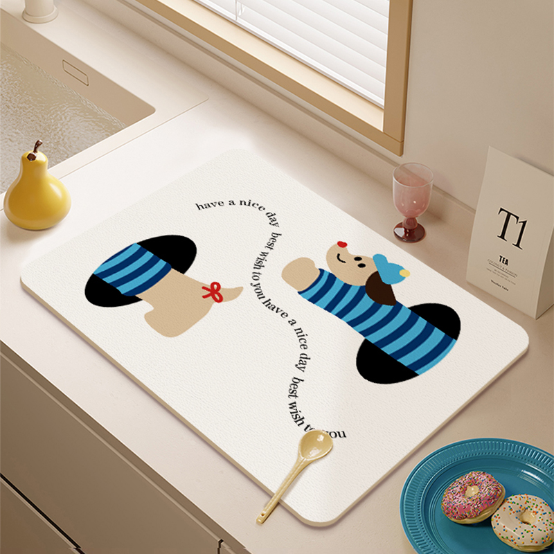 厨房台面沥水垫多功能吸水免洗餐垫桌面咖啡机垫灶台专用隔热垫