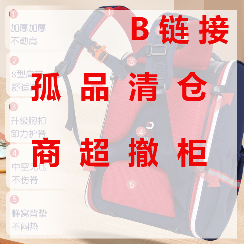 孤品6开头链接商超撤柜链接小学生书包按照编码下单