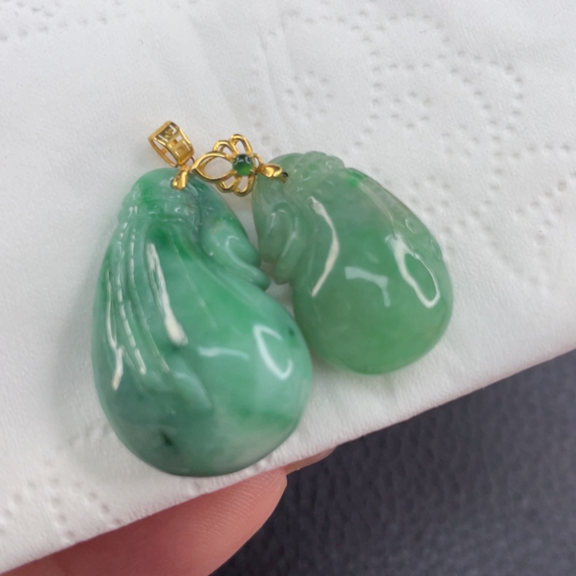 【闪购商品】翡翠颈饰18K金镶嵌