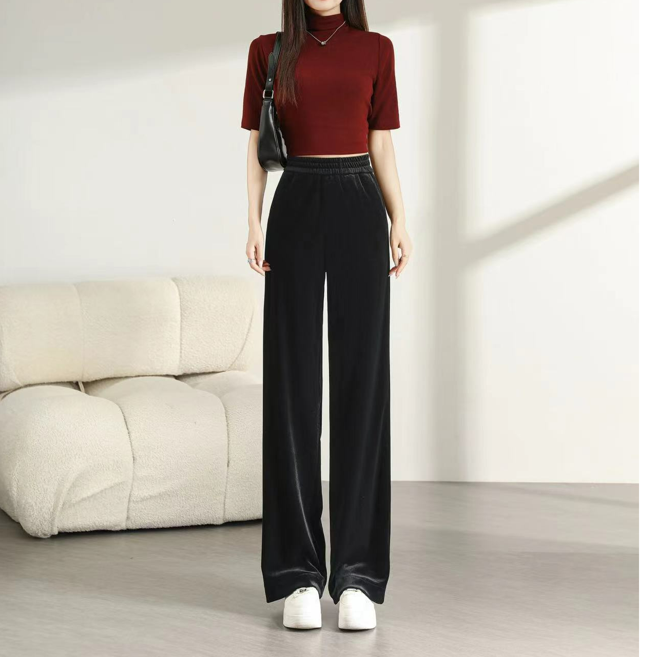 【姚姐定制】Y289“秋季上新”显高显瘦休闲百搭筒喇裤