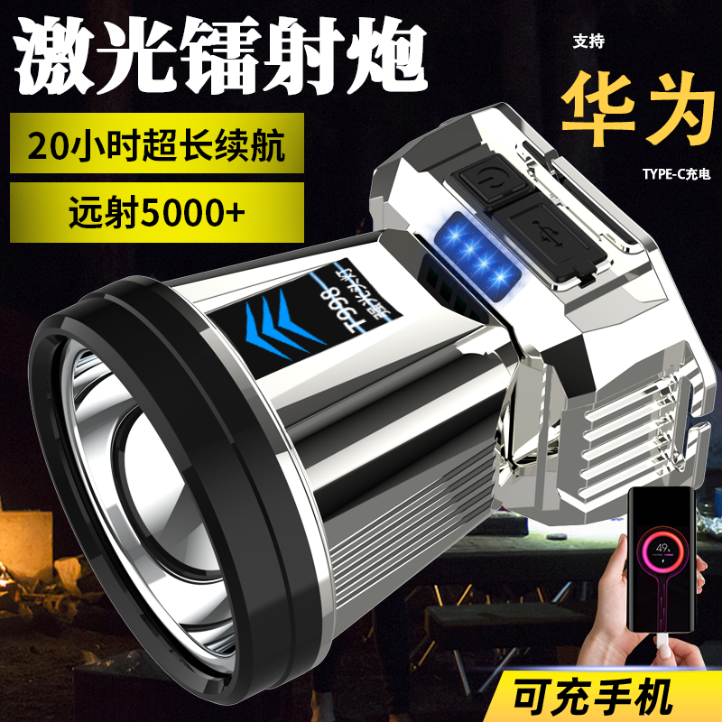 夜钓灯矿灯老式头灯强光远射可充电防水超亮头戴式超长续航手电筒