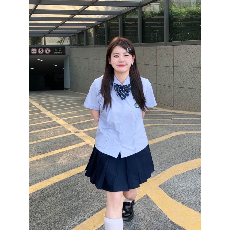 【拍2发6】阿车家的大码jk原创短衬衫日系学院风衬衣宽松显瘦上衣夏