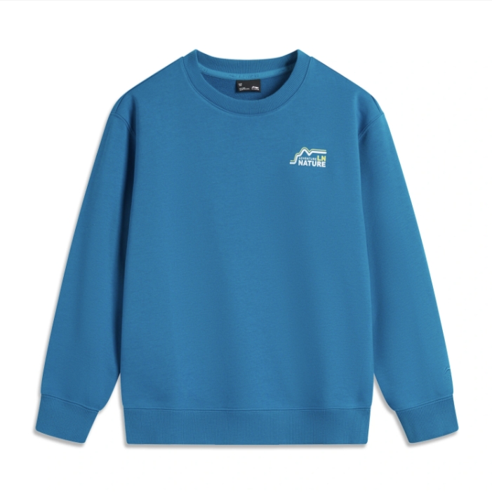 (2024新品)李宁男大童户外系列套头卫衣YWDU507-1