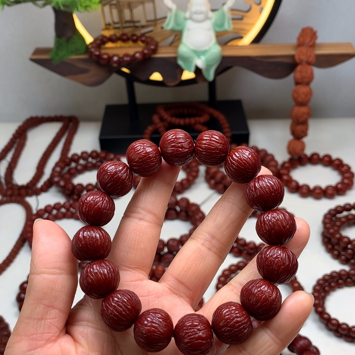 猴头核桃吊坠凤羽16