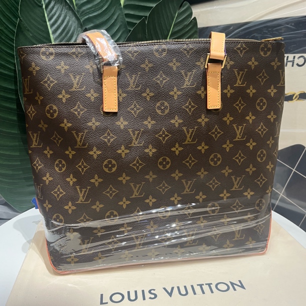 95新 LouisVuitton/路易威登 钢琴托特中号手提单肩包 植糅换新