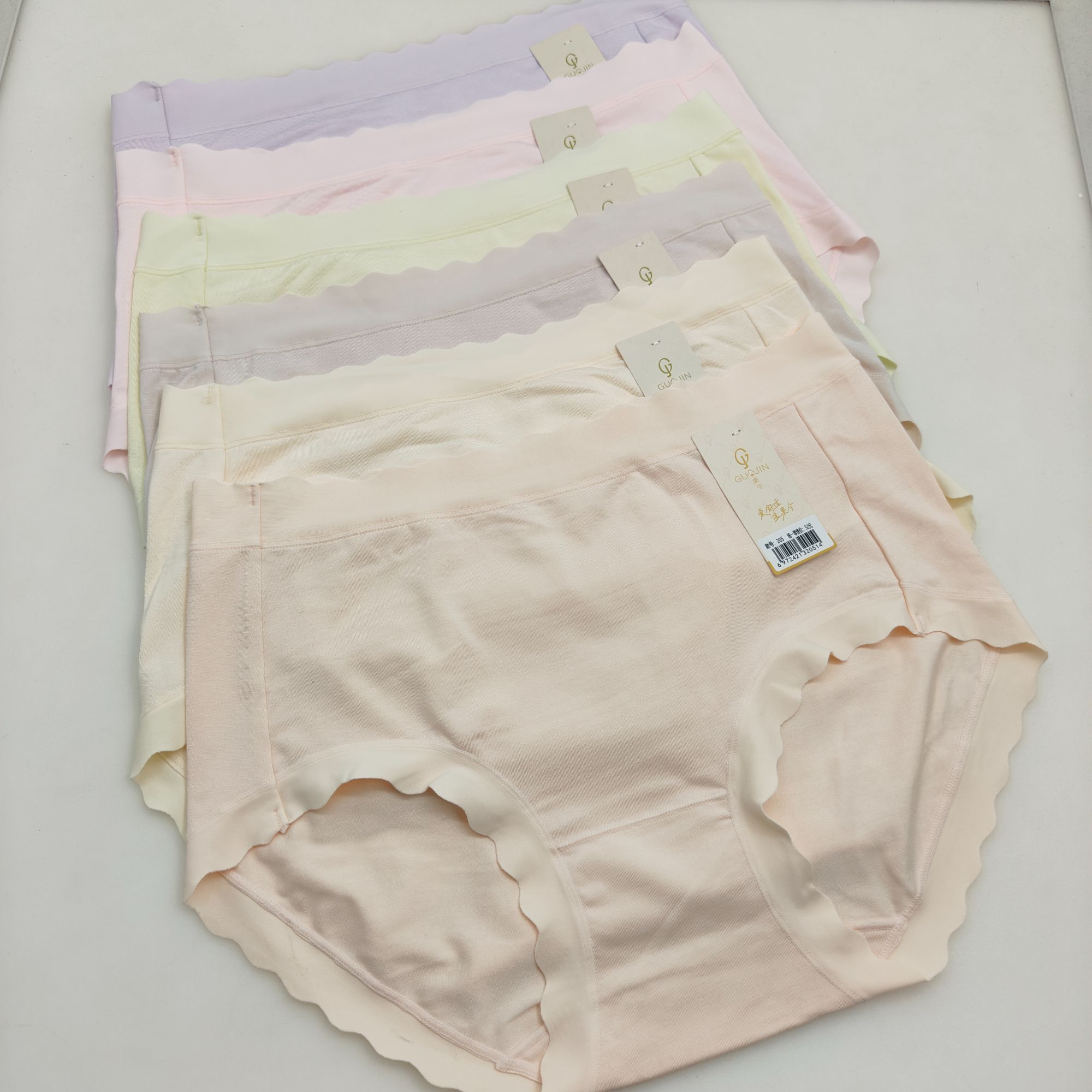 品牌201女士中腰内裤（一组5条）舒适透气柔软（均码）