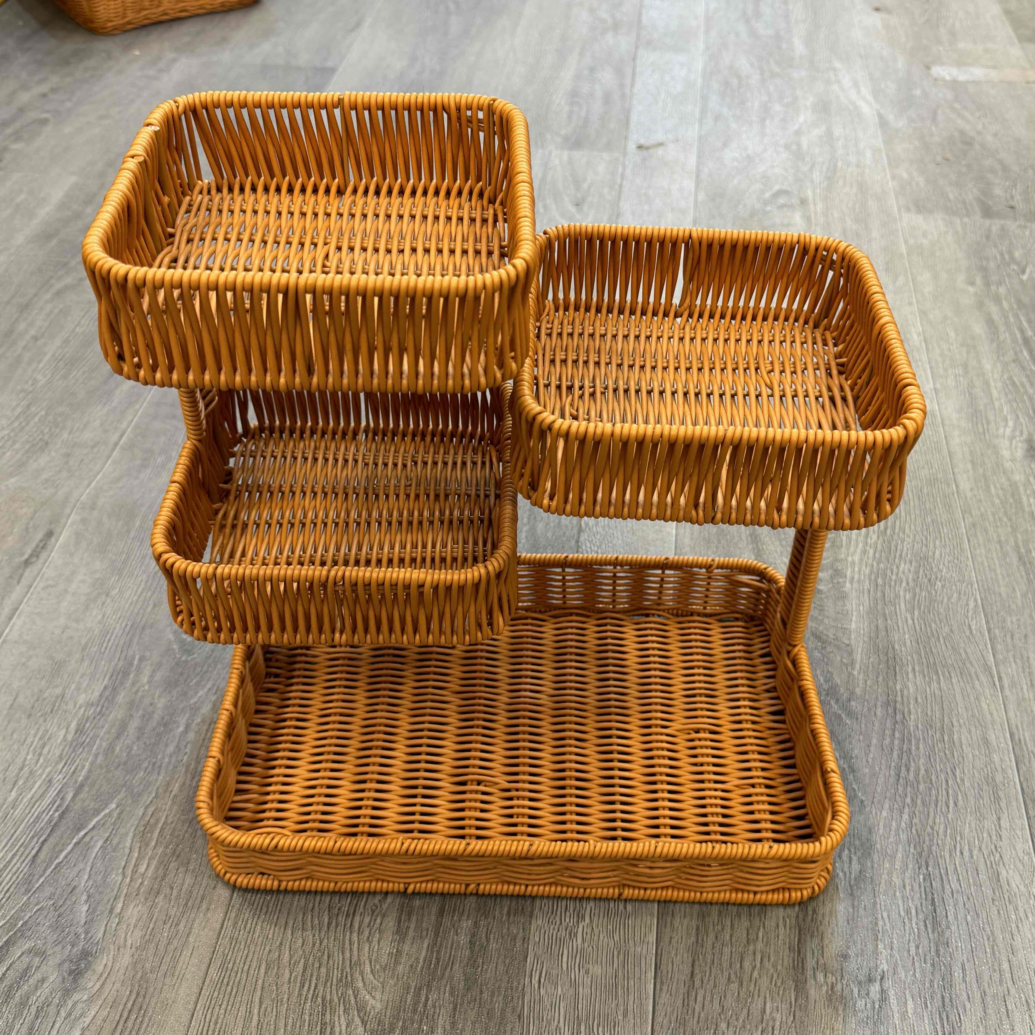 C14棕色多层水果收纳水果篮置物架客厅收纳