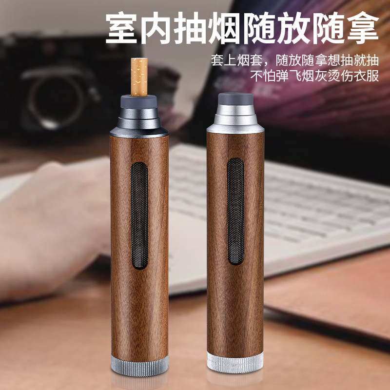 便携式烟灰缸不掉烟灰神器车载烟灰缸懒人烟嘴汽车吸烟抽烟免弹灰