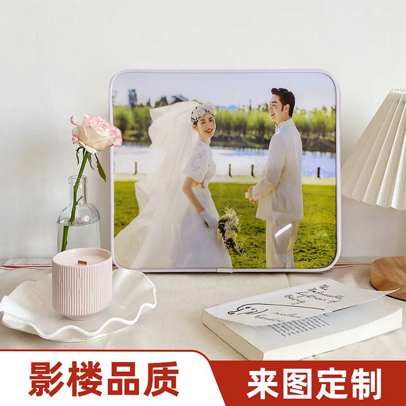 免费洗照片儿童婚纱全家福结婚照制作成水晶相框摆台DIY定制个性