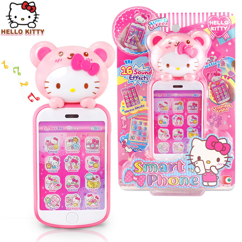 hellokitty宝宝儿童玩具手机触屏仿真女孩音乐电话50117