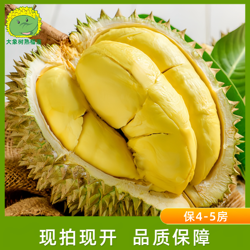 【西乡】一果一拍1 金枕榴莲A果 现拍现开 深圳小时达【大象树熟榴莲】