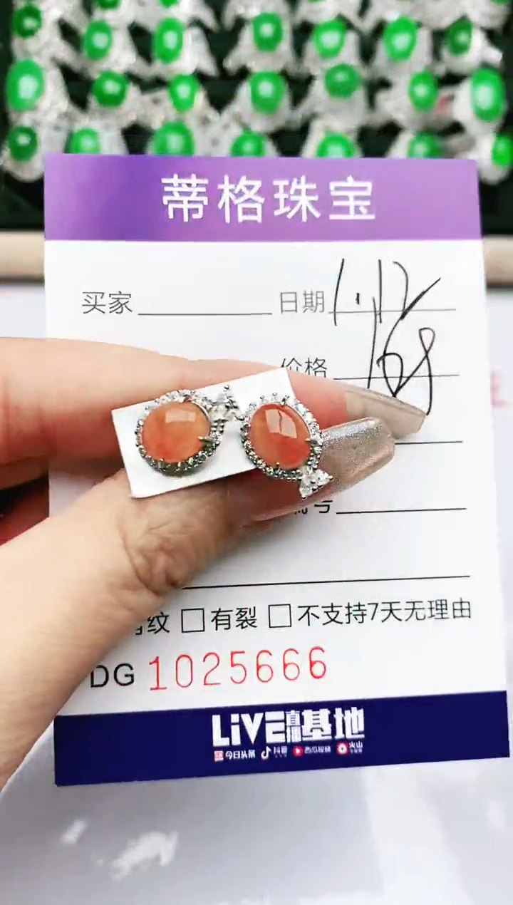 【闪购商品】翡翠珠宝奇石银S925镶嵌/5666