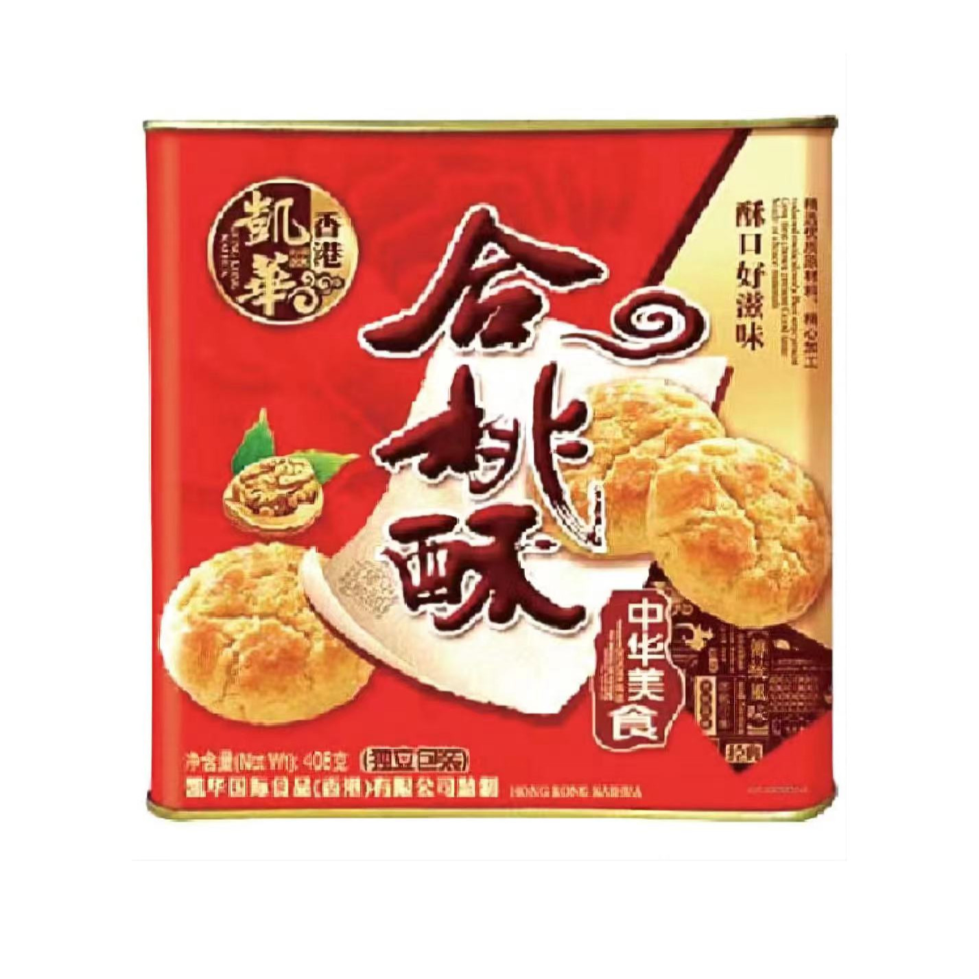 香港凯华核桃酥408g