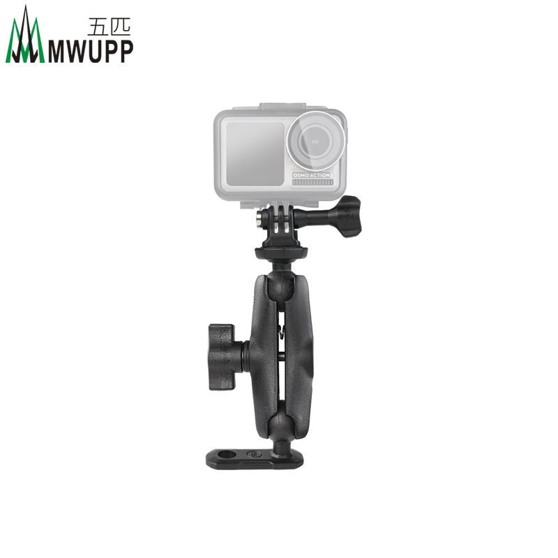 五匹MWUPP适用于大疆Insta360小蚁GOPRO运动相机支架摩托车后视镜