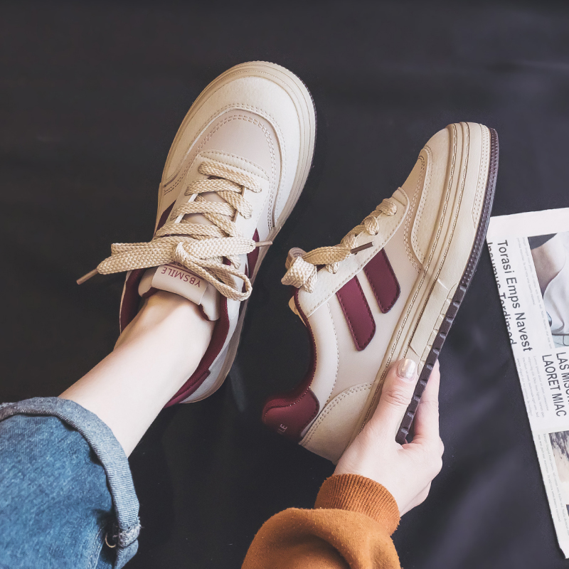 【Bin】韩版不加绒春秋新款潮流设计板鞋时尚小众学生休闲百搭时尚