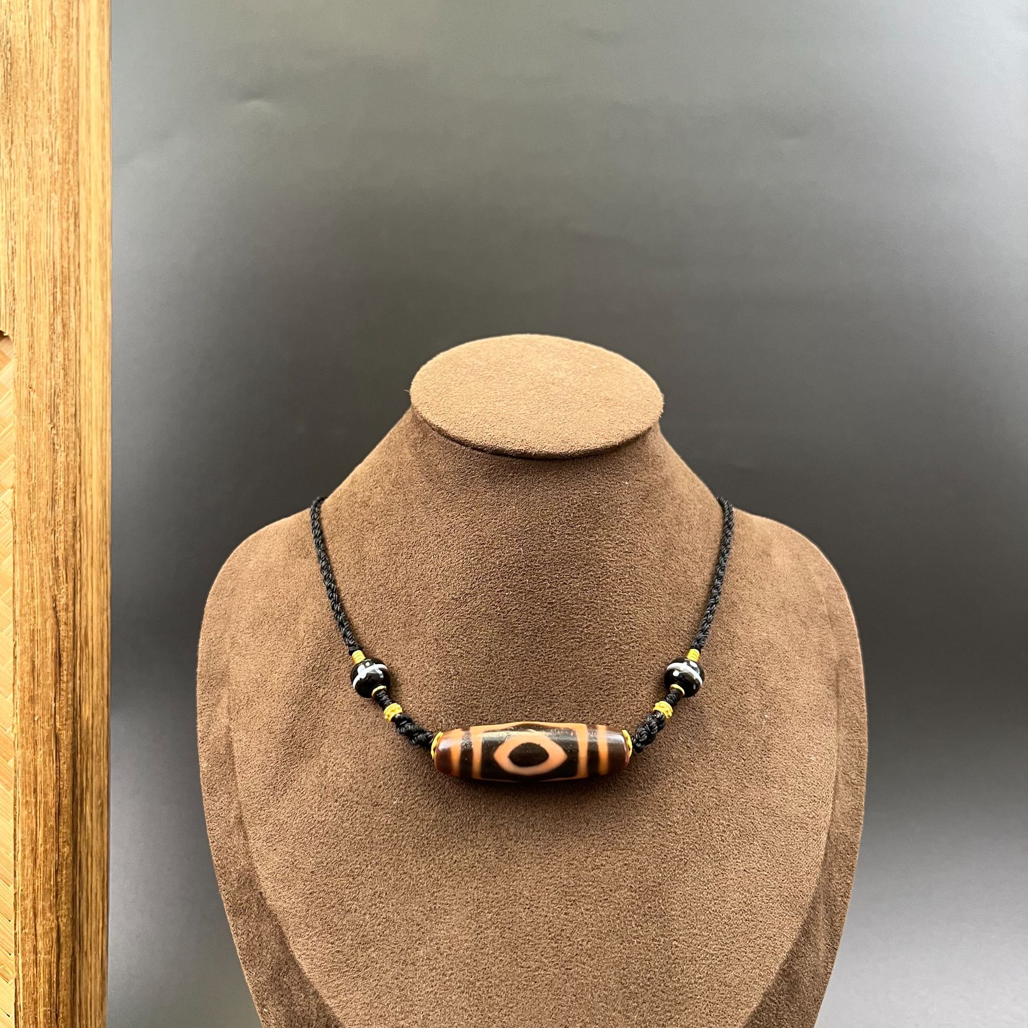 精品小卢红肉大鹏宝盖三眼全手工颈饰颈链