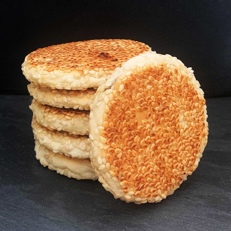 湖北特产超薄黄石酥脆港饼老式手工芝麻饼干孕妇老人食品零食小吃