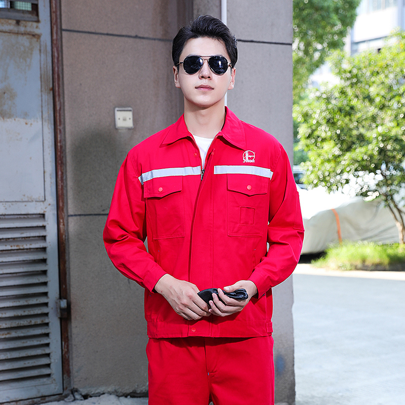 中石化汽修服长袖焊工作服男耐磨耐穿车间定制船厂工作工作服男装