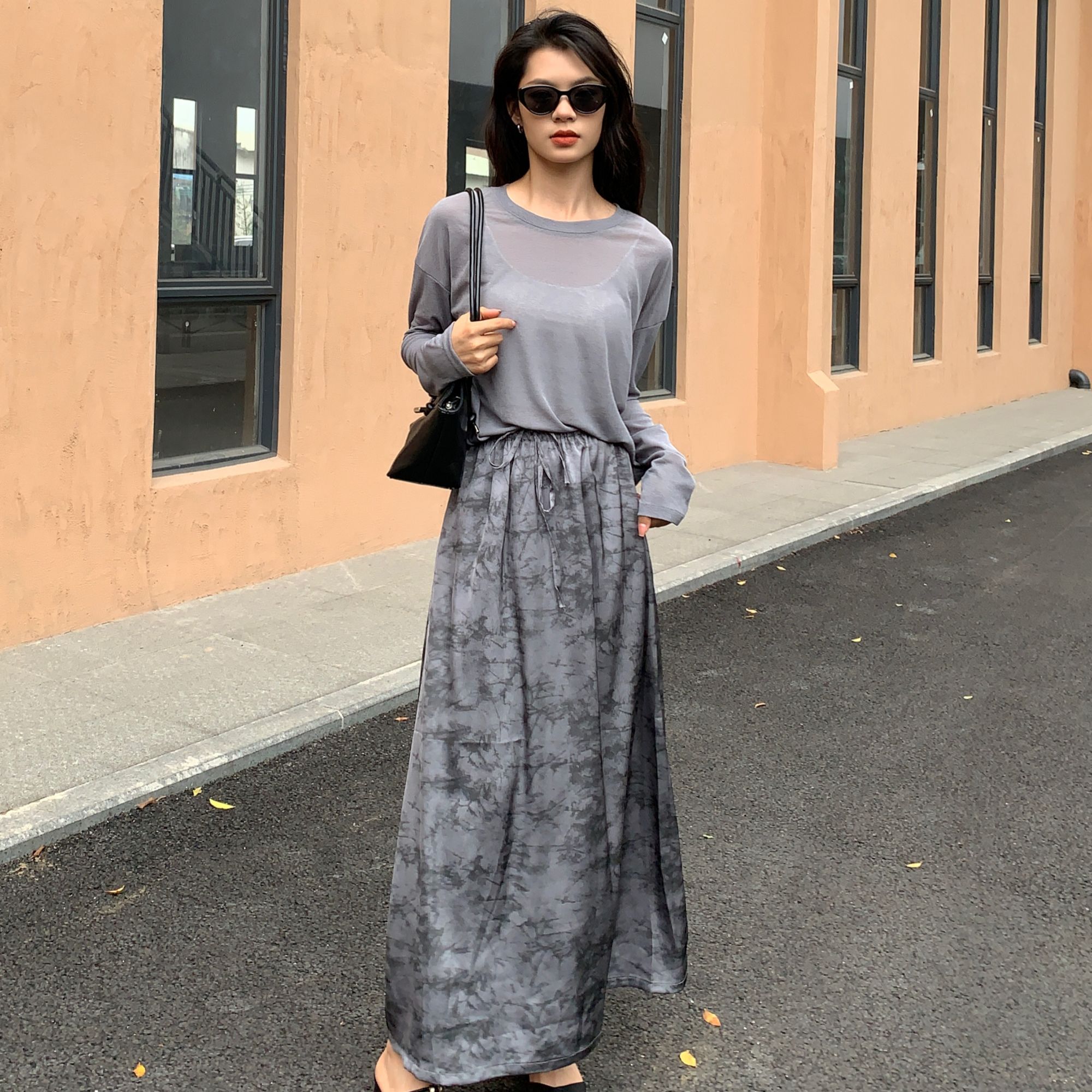 法式气质款百搭休闲套装女真两件套春夏时尚套装YZ198626