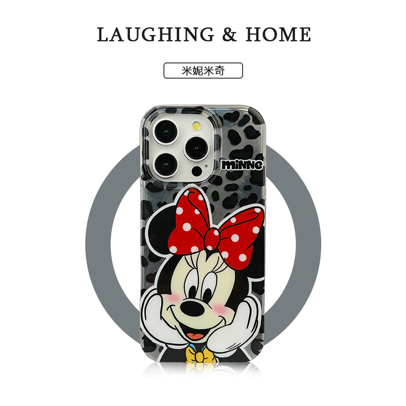 新款草莓熊iPhone16promax手机壳女款适用苹果15pro米奇米妮14/13