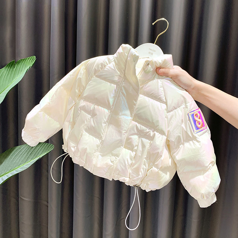 女童冬装服新款男童洋气袄外套小童宝宝加厚外穿轻薄衣