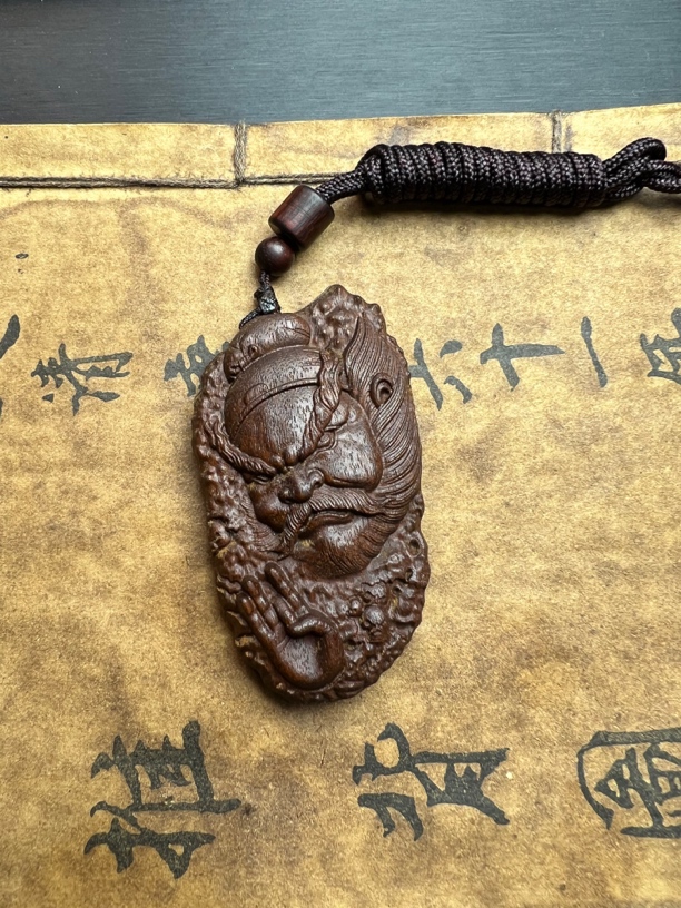 钟馗大师，原木原吊精工高抛.满工满雕花香密香果香