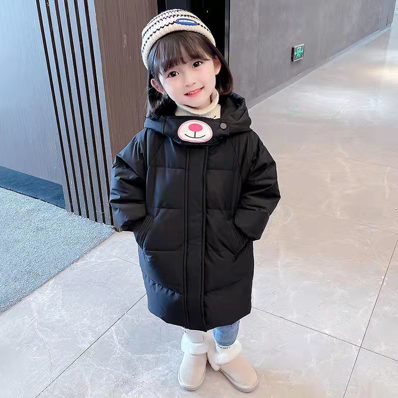 童装潮款Y冬季儿童羽绒服中长款小童女宝宝加厚袄韩版洋气保暖冬