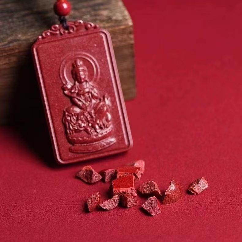 天然辰砂朱砂本命佛护身符十二生肖项链