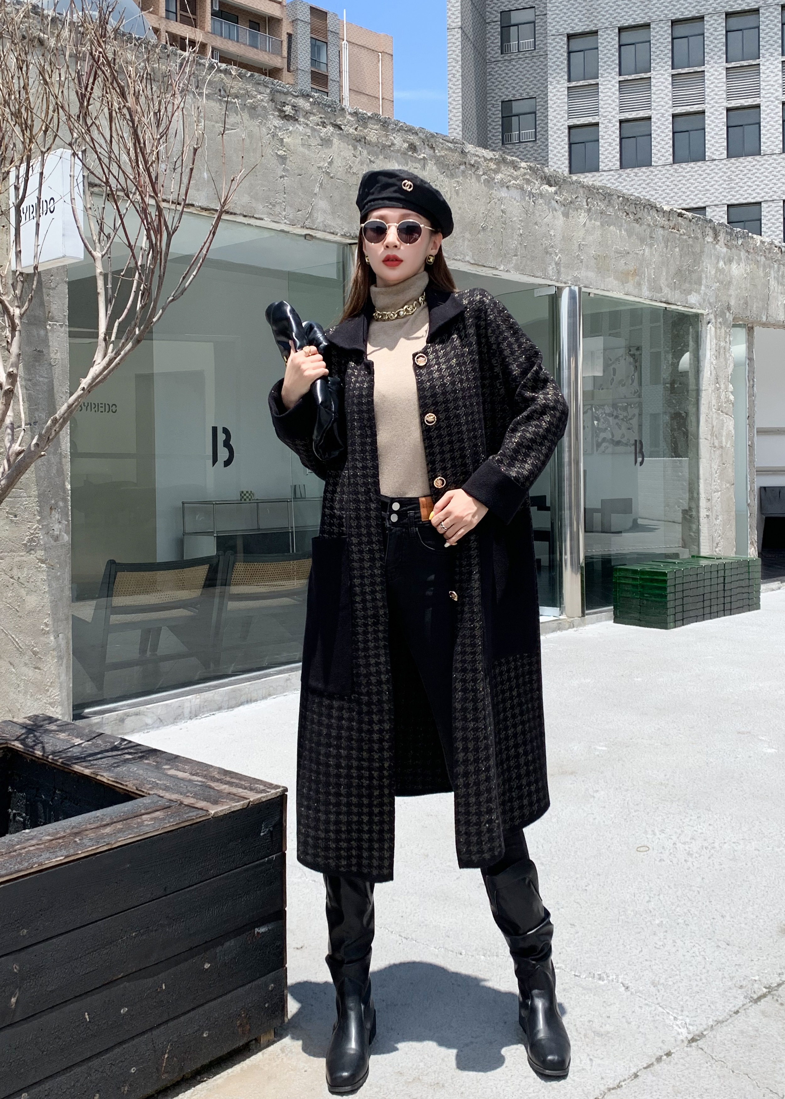 口碑款【今彩家】7125 秋冬加厚宽松大码外套